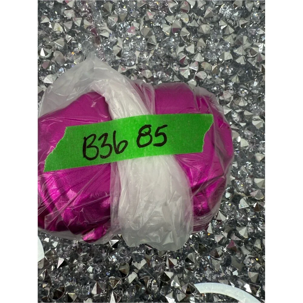 Long gloves shiny shimmer Metallic Fuchsia Gloves